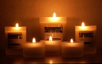 illuminated candles